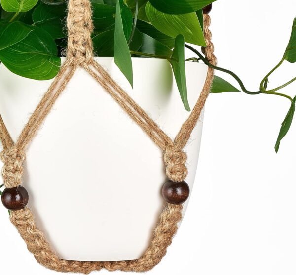 Mkono 2 Packs Fake Hanging Plant with Pot, Artificial Plants - Image 3