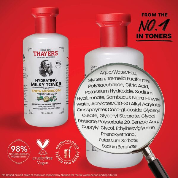 THAYERS Milky Face Toner Skin Care 355mL - Image 2